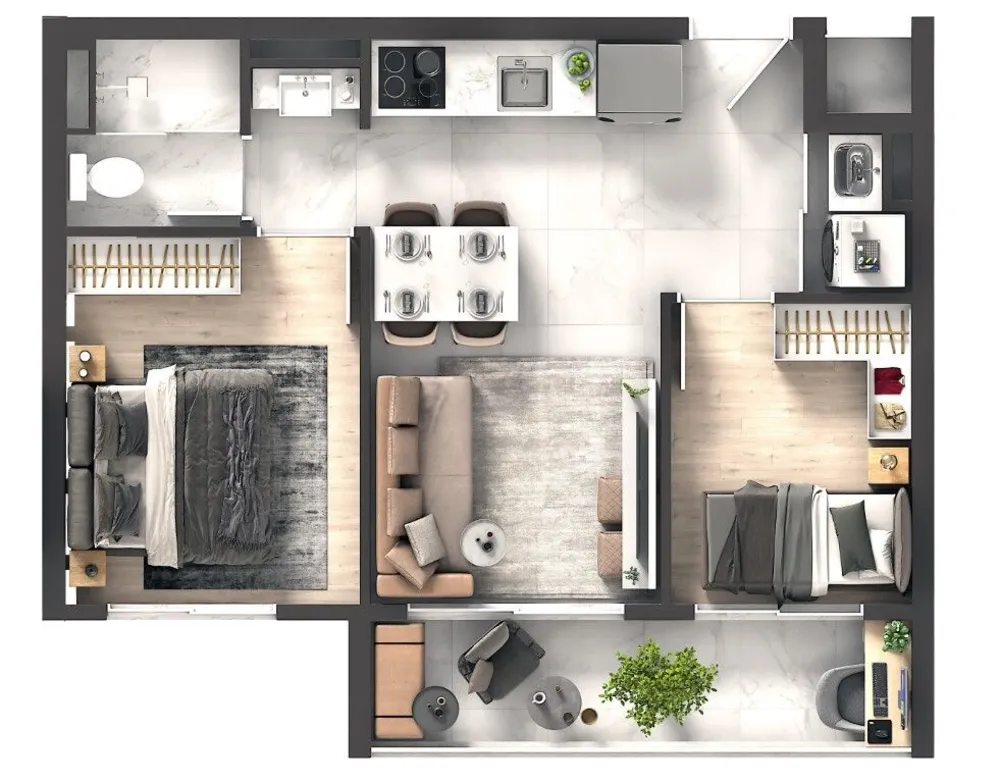 Apartamento, 2 quartos, 40 m² - Foto 10