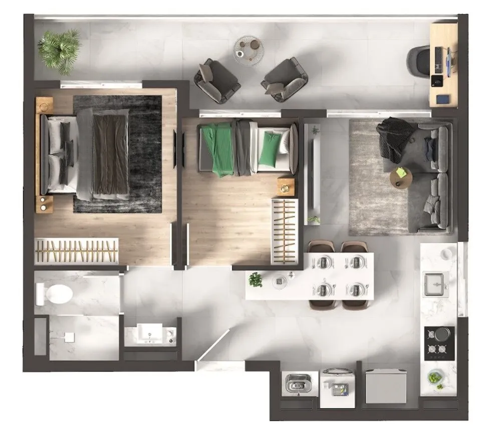Apartamento, 2 quartos, 40 m² - Foto 9