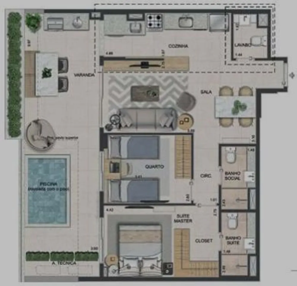 Apartamento, 3 quartos, 134 m² - Foto 3