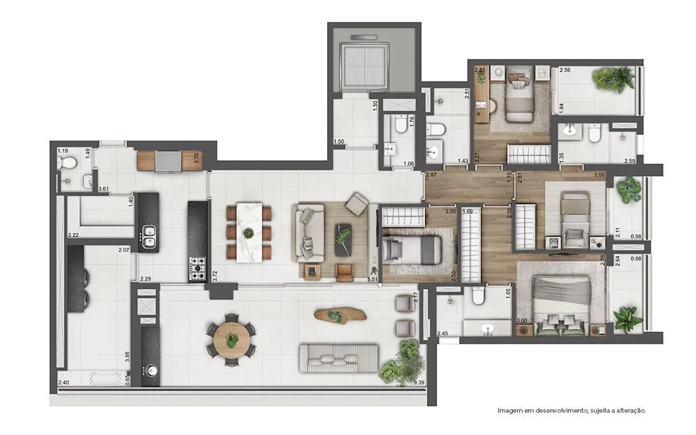 Apartamento, 4 quartos, 202 m² - Foto 5
