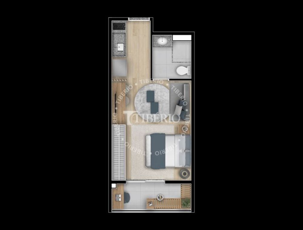 Kitnet e Studio à venda com 1 quarto, 43m² - Foto 9