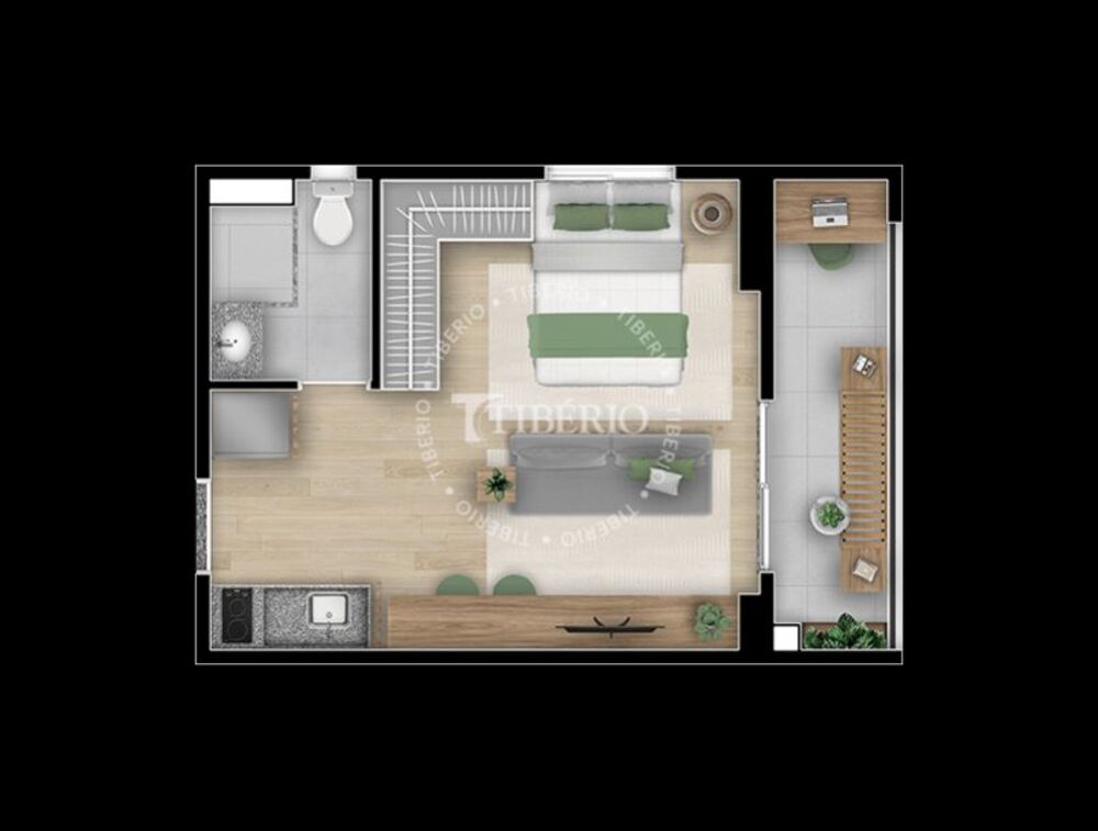 Kitnet e Studio à venda com 1 quarto, 43m² - Foto 11