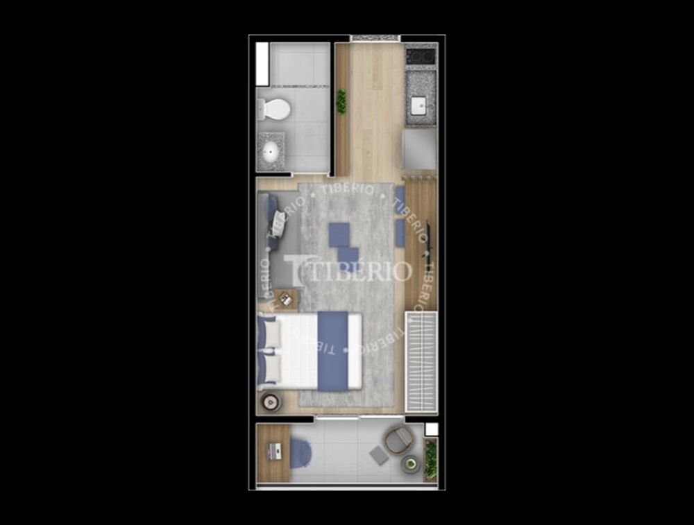 Kitnet e Studio à venda com 1 quarto, 43m² - Foto 7