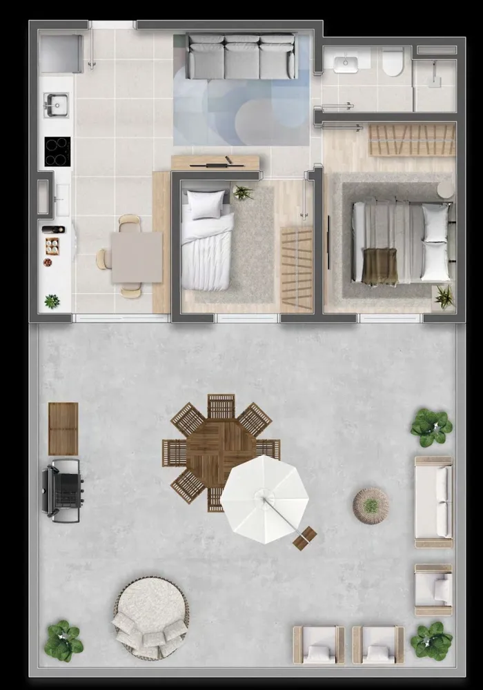 Apartamento, 2 quartos, 41 m² - Foto 2
