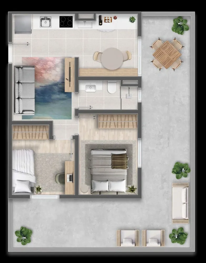 Apartamento, 2 quartos, 41 m² - Foto 3