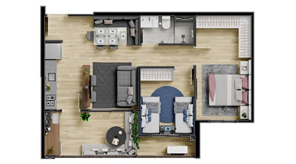 Apartamento, 3 quartos, 66 m² - Foto 8