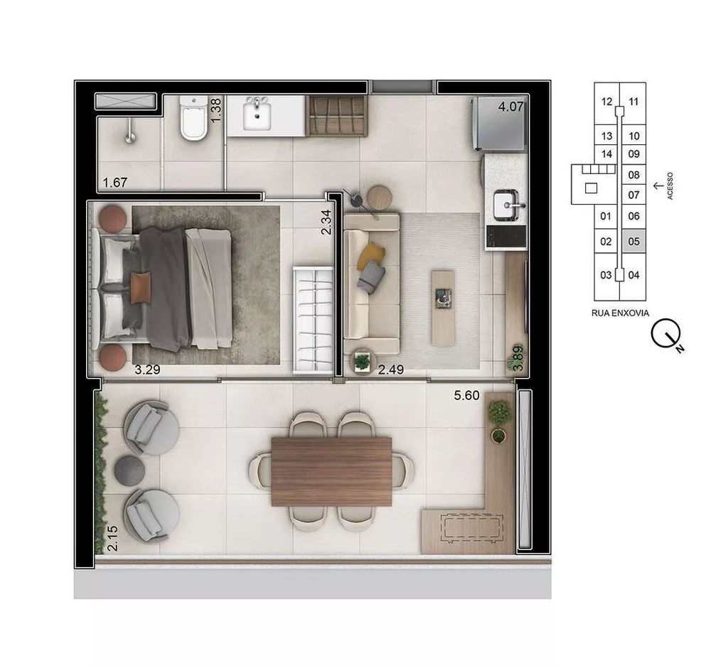 Apartamento à venda com 2 quartos, 120m² - Foto 3