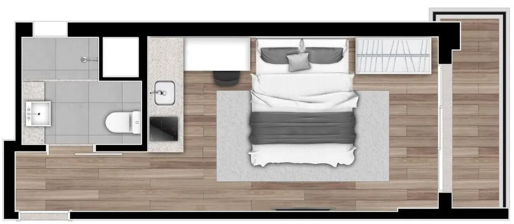 Kitnet-Studio, 27 m² - Foto 11