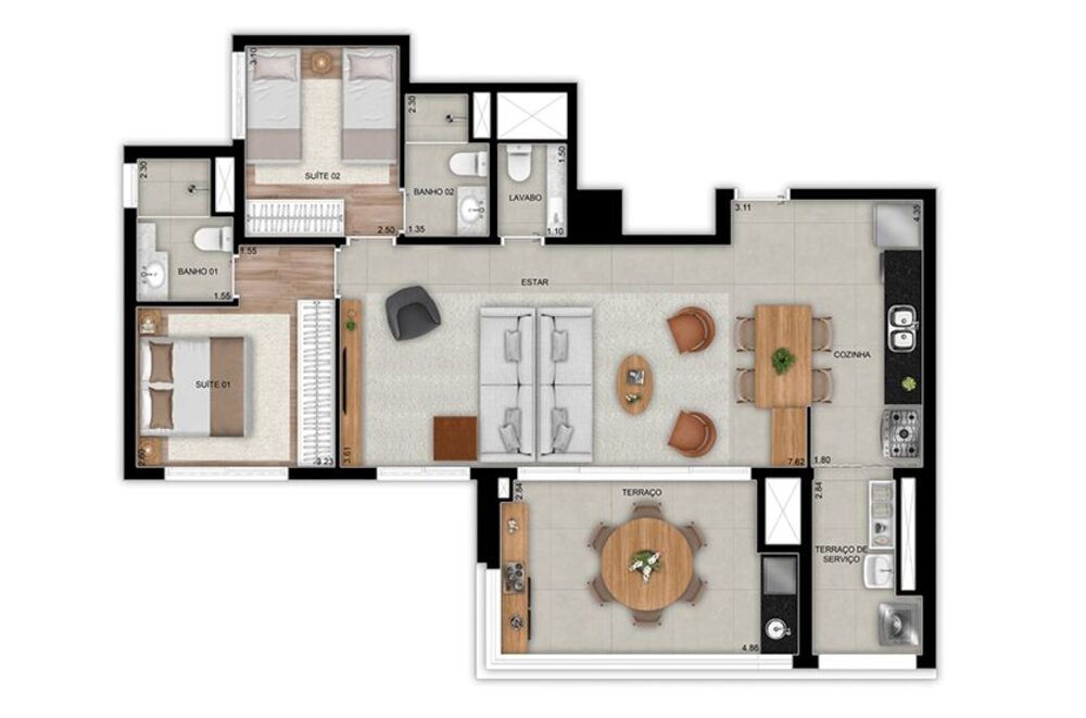Apartamento, 2 quartos, 75 m² - Foto 26