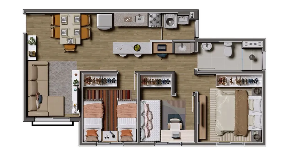 Apartamento, 2 quartos, 45 m² - Foto 8