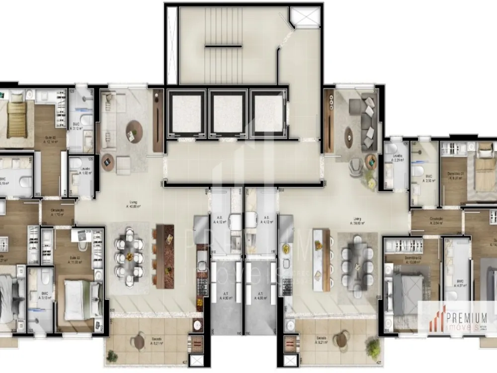 Apartamento, 3 quartos, 132 m² - Foto 3