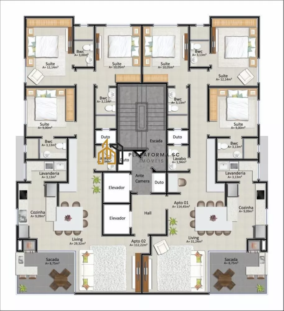 Apartamento, 3 quartos, 112 m² - Foto 4