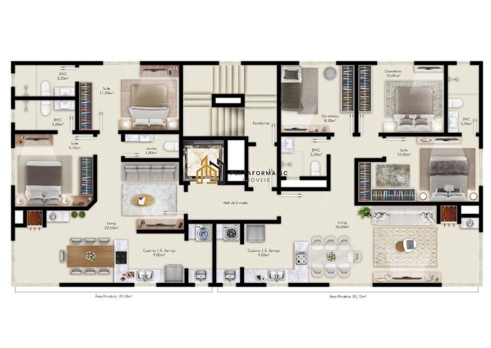 Apartamento, 2 quartos, 70 m² - Foto 4