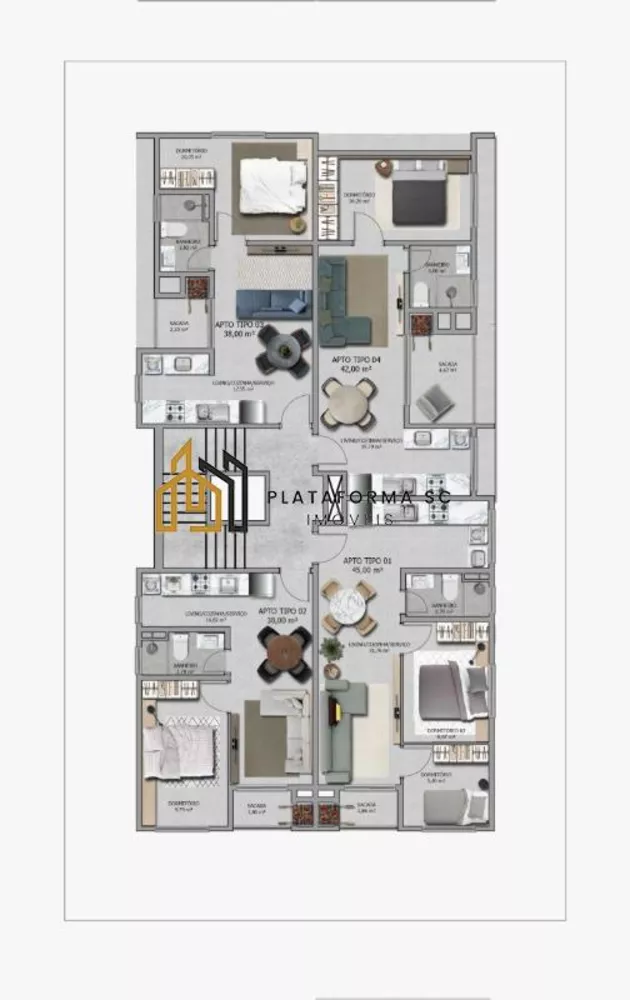 Apartamento, 1 quarto, 38 m² - Foto 1
