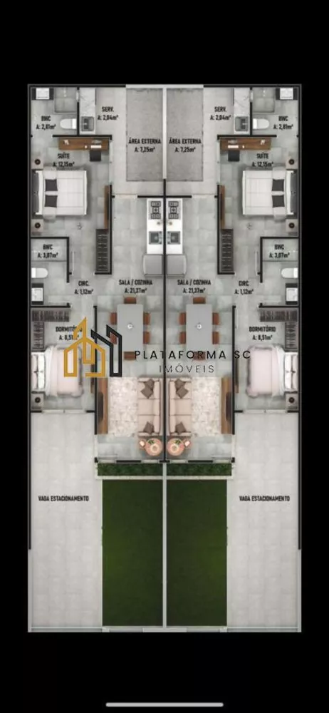 Casa, 2 quartos, 59 m² - Foto 3