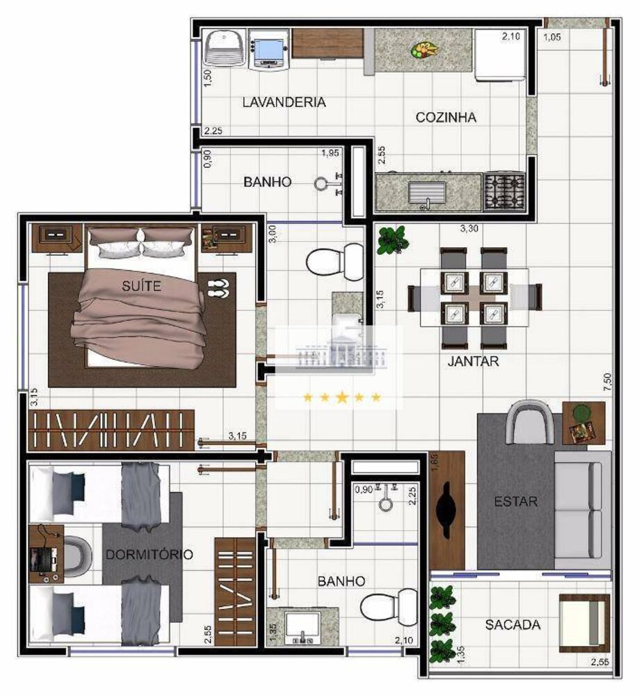 Apartamento, 2 quartos, 70 m² - Foto 5