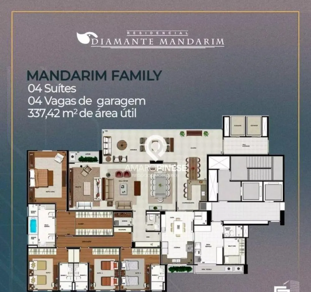 Apartamento, 4 quartos, 336 m² - Foto 1