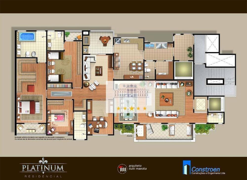 Apartamento à venda com 3 quartos, 250m² - Foto 2