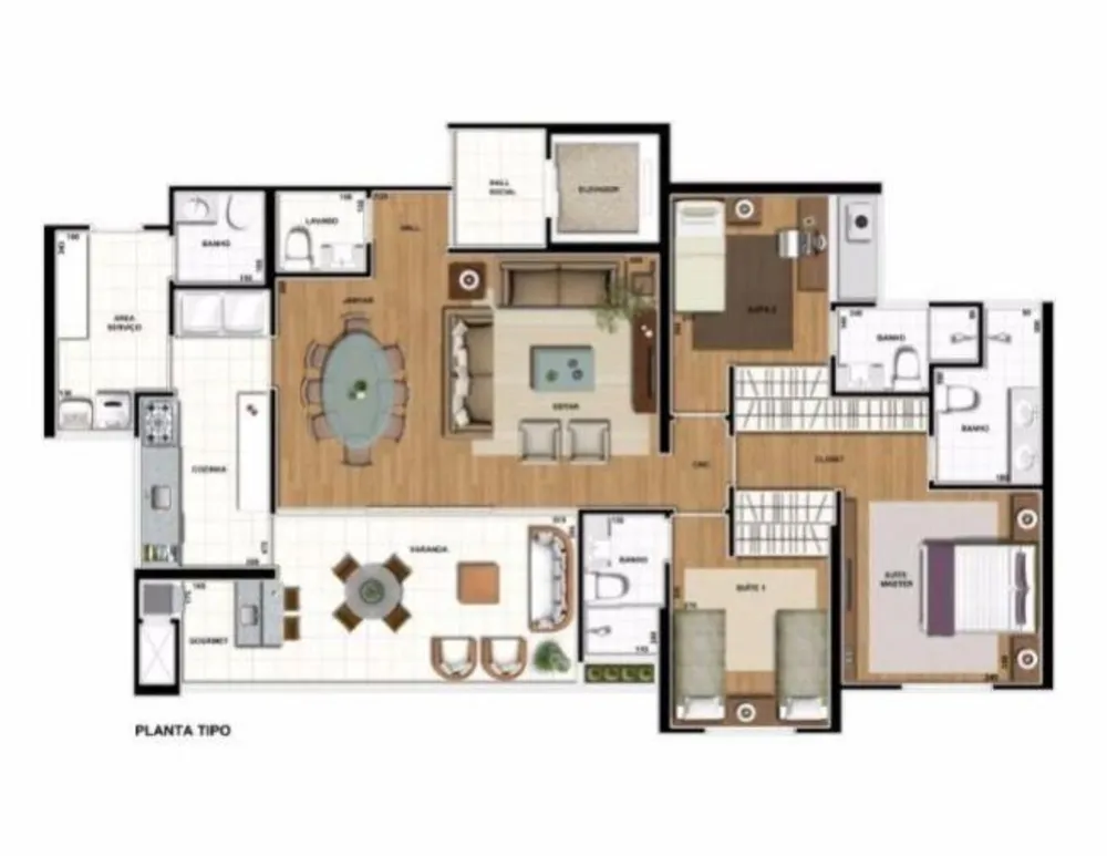 Apartamento, 3 quartos, 138 m² - Foto 4