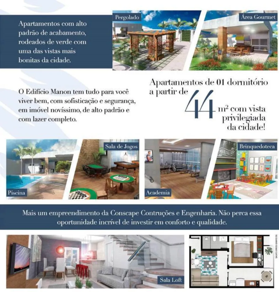 Apartamento, 1 quarto, 44 m² - Foto 2