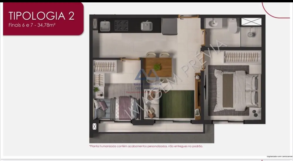 Apartamento, 1 quarto, 28 m² - Foto 4