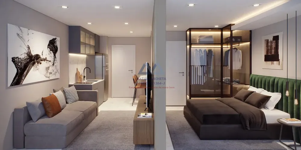 Apartamento, 1 quarto, 34 m² - Foto 1