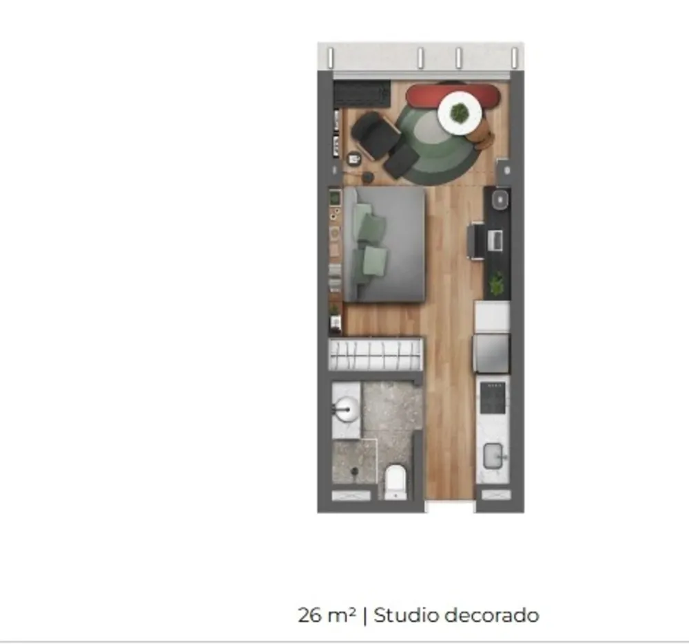 Apartamento, 1 quarto, 29 m² - Foto 4