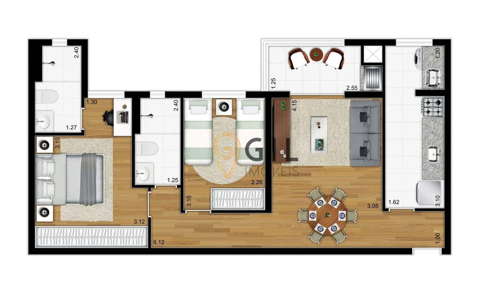 Apartamento, 3 quartos, 83 m² - Foto 4