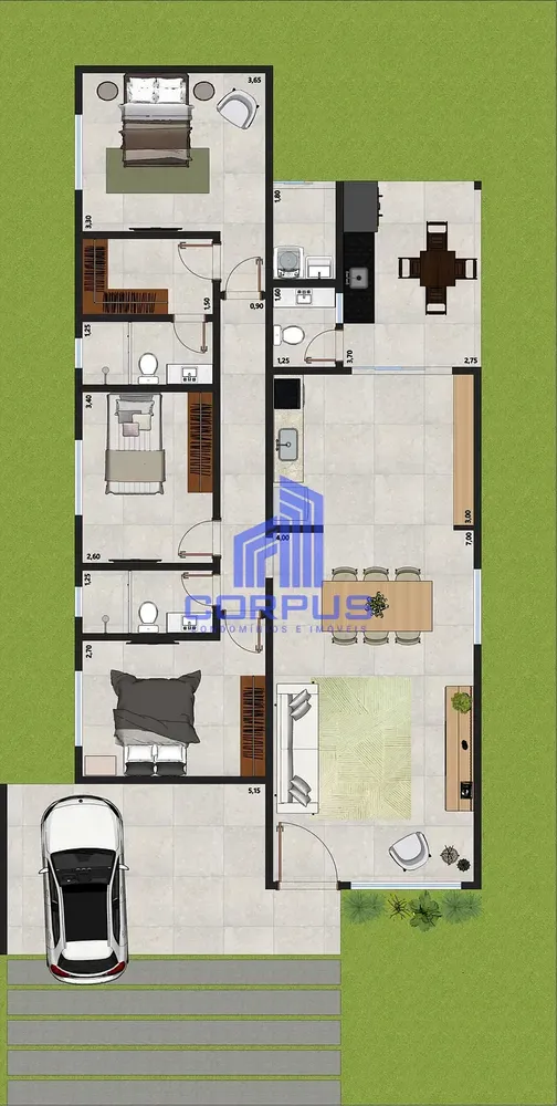 Casa, 3 quartos, 134 m² - Foto 7