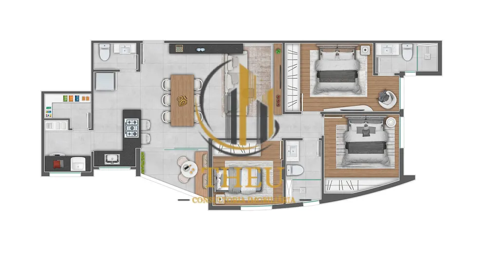 Apartamento, 3 quartos, 84 m² - Foto 4