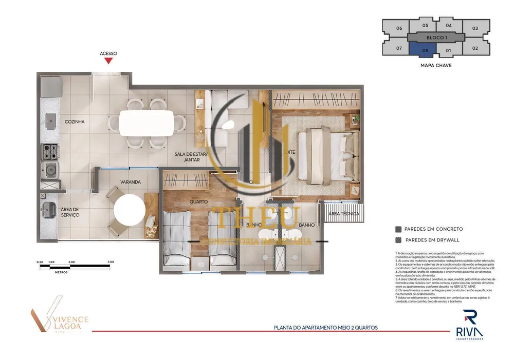 Apartamento, 3 quartos, 63 m² - Foto 4