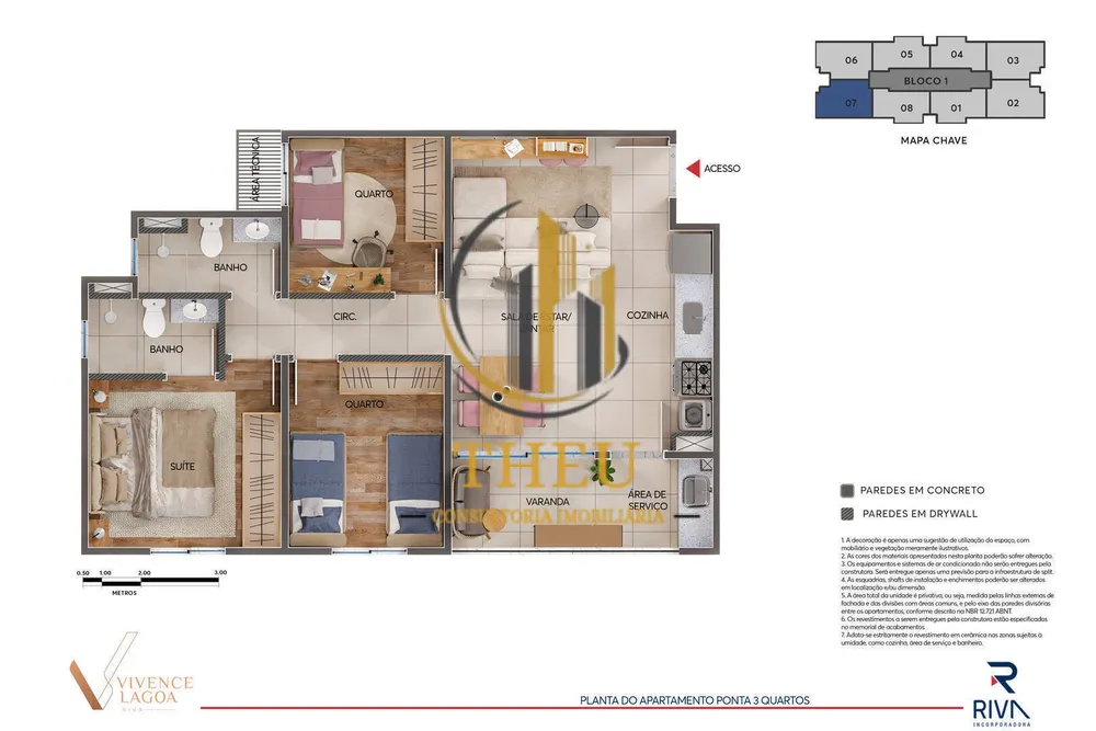 Apartamento, 3 quartos, 63 m² - Foto 3