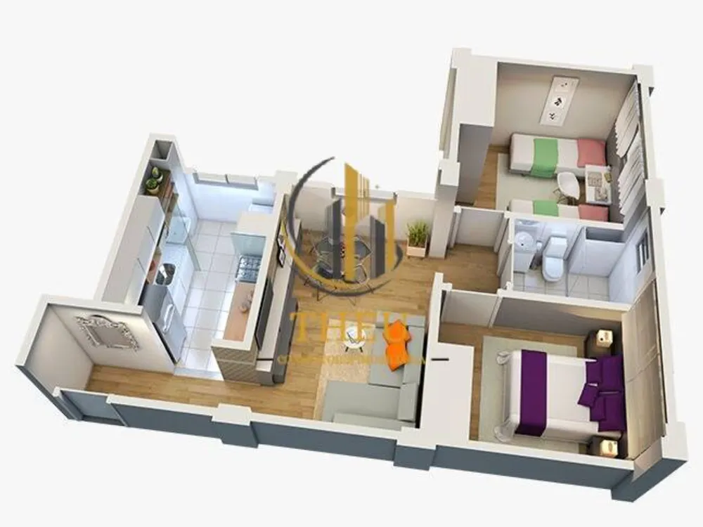 Apartamento, 2 quartos, 60 m² - Foto 2