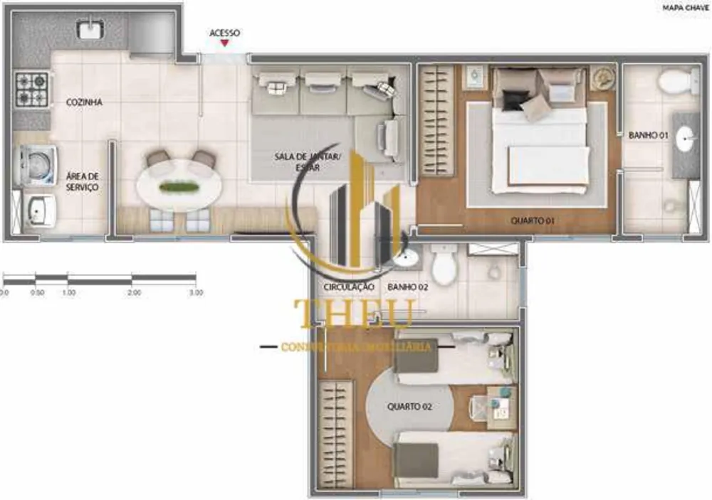 Apartamento, 3 quartos, 67 m² - Foto 4