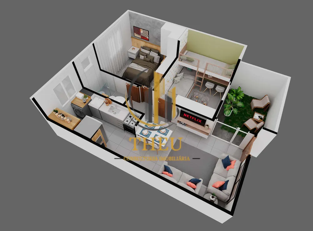 Apartamento, 2 quartos, 50 m² - Foto 1