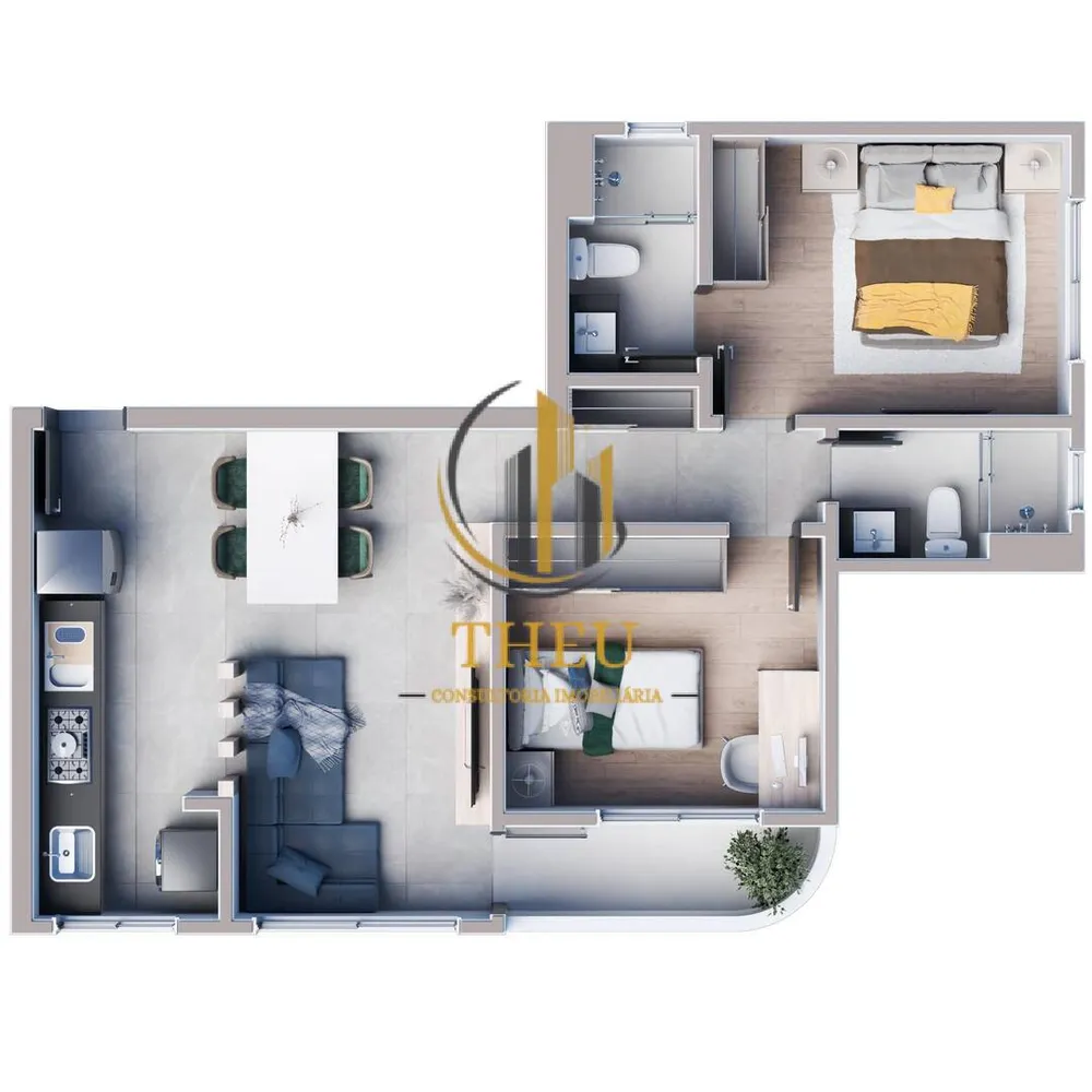 Cobertura, 2 quartos, 128 m² - Foto 4
