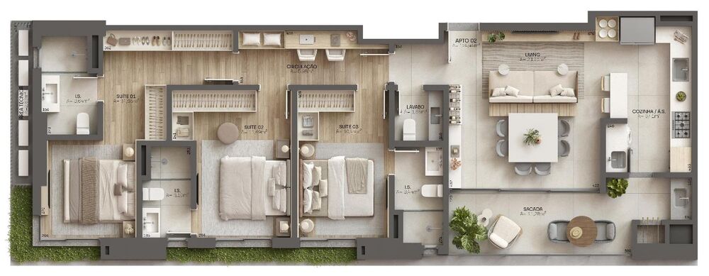 Apartamento, 2 quartos, 124 m² - Foto 15