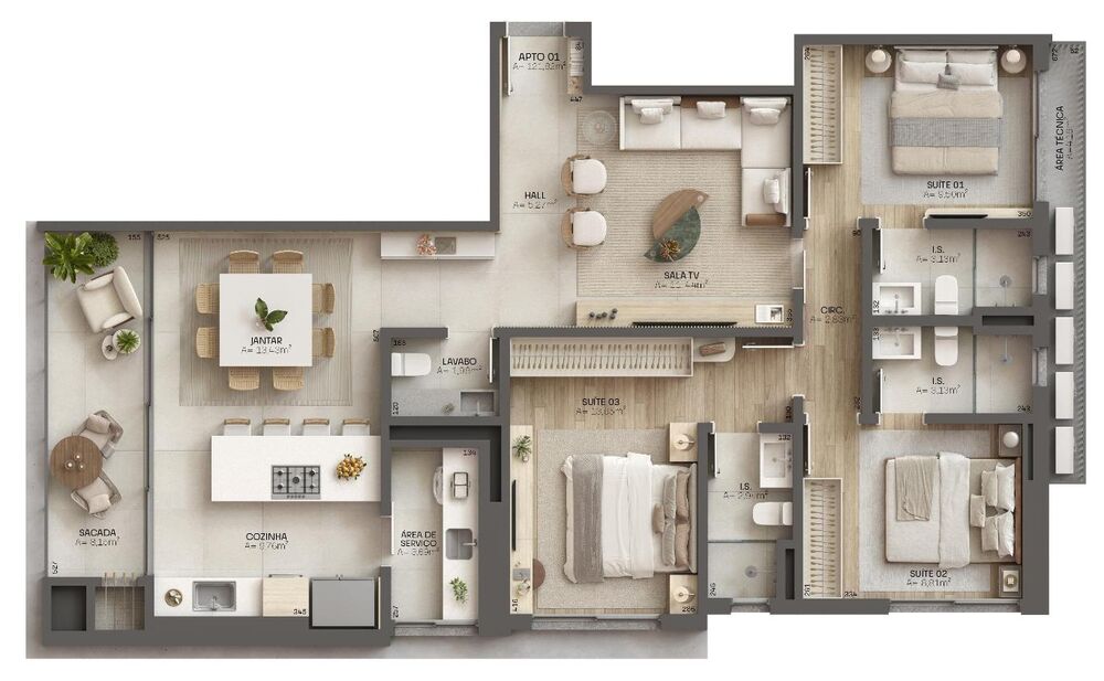 Apartamento, 2 quartos, 124 m² - Foto 13