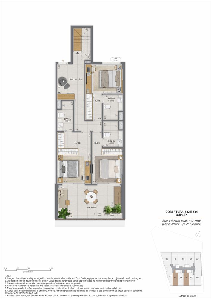 Cobertura, 3 quartos, 177 m² - Foto 15
