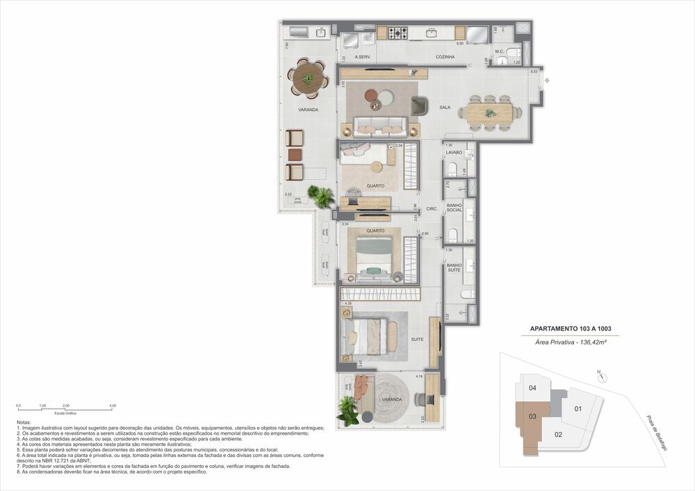 Apartamento, 3 quartos, 136 m² - Foto 15
