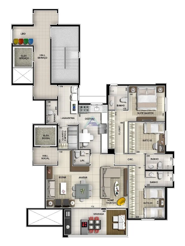 Apartamento, 3 quartos, 140 m² - Foto 4