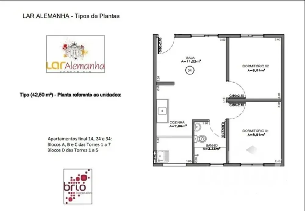 Apartamento, 2 quartos, 42 m² - Foto 2