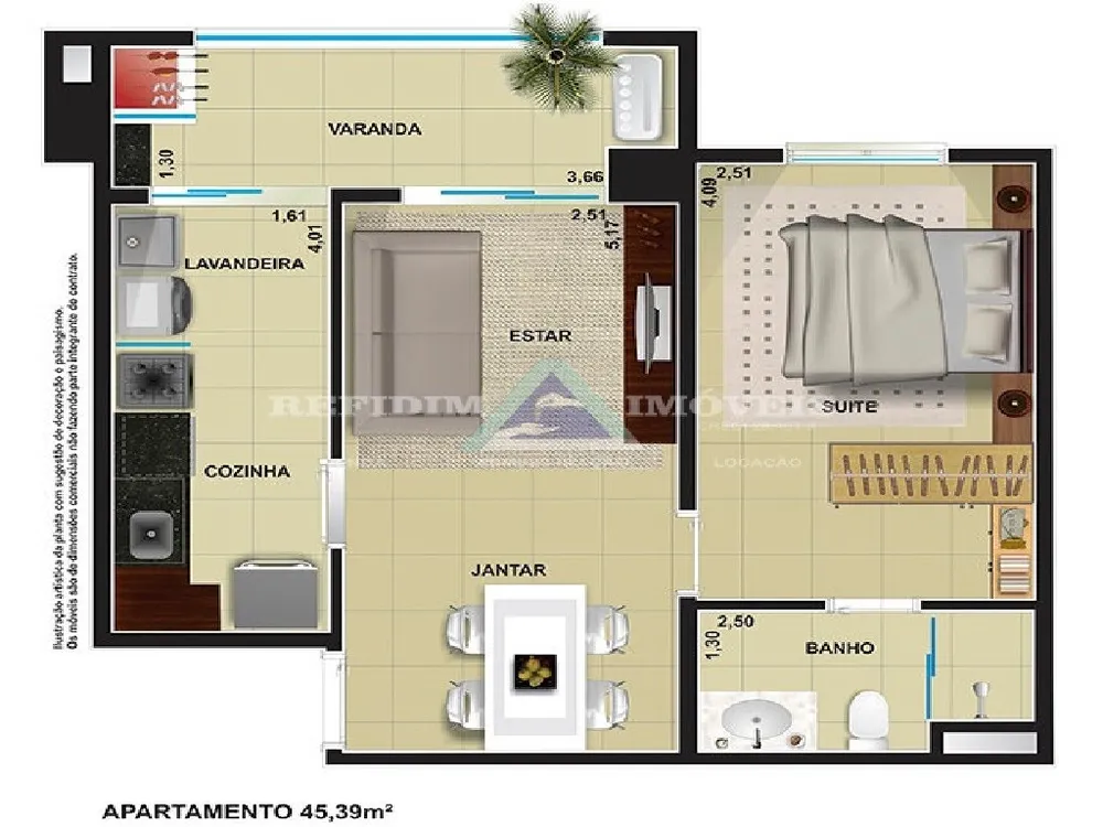 Apartamento, 1 quarto, 45 m² - Foto 4