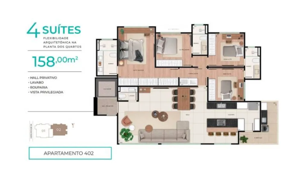 Apartamento, 4 quartos, 302 m² - Foto 13