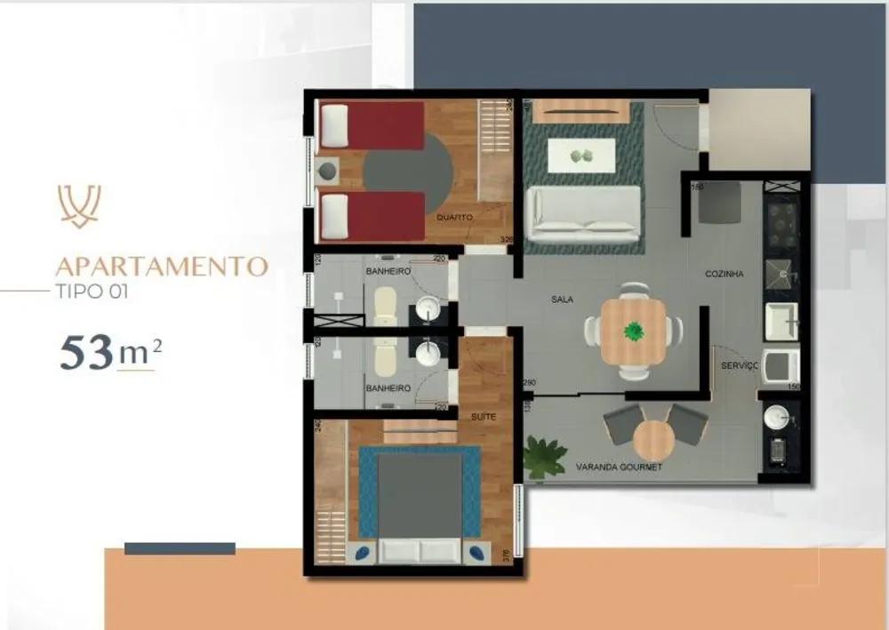 Apartamento, 2 quartos - Foto 3