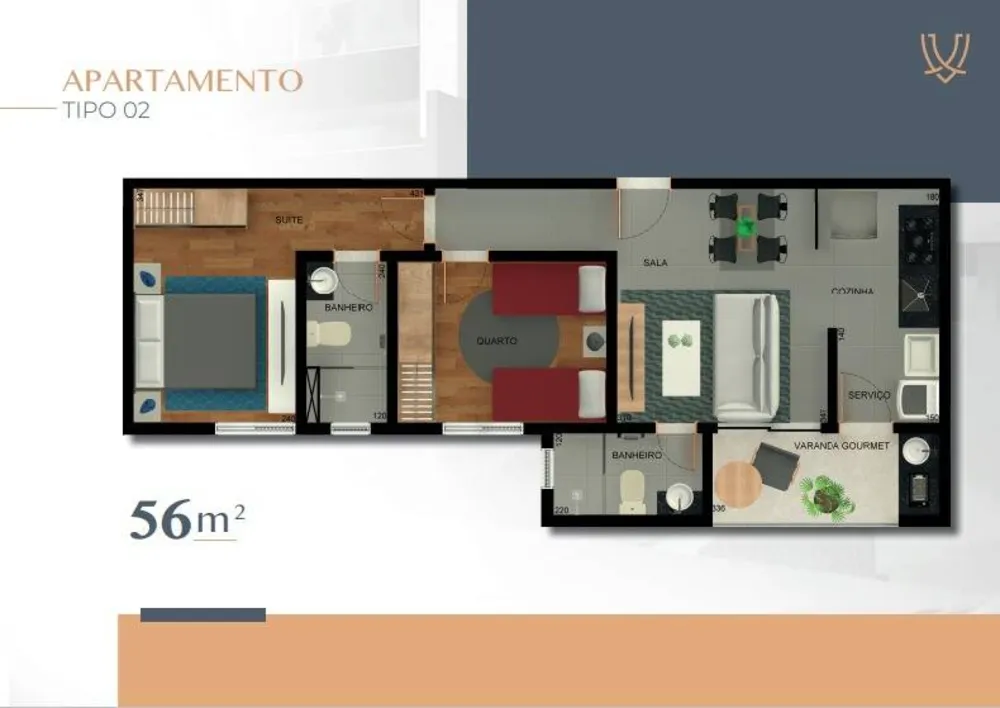 Apartamento, 2 quartos - Foto 1