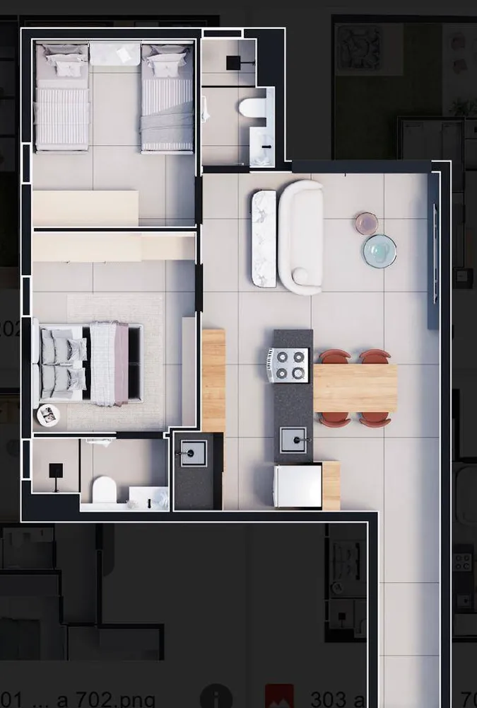 Apartamento, 2 quartos, 53 m² - Foto 9