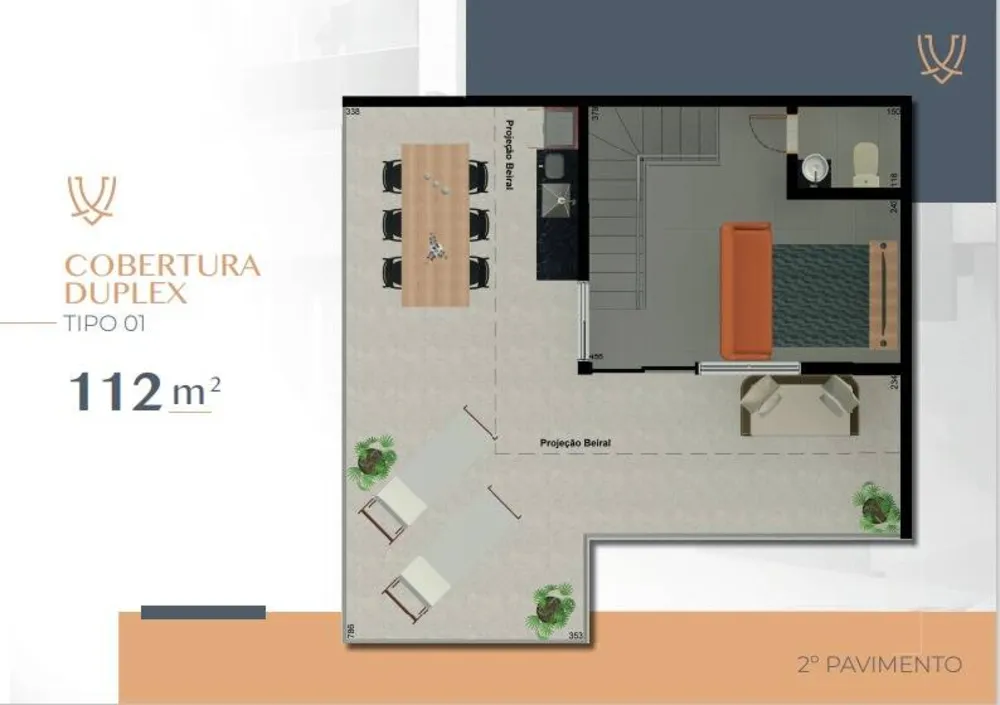 Cobertura, 2 quartos, 39 m² - Foto 3