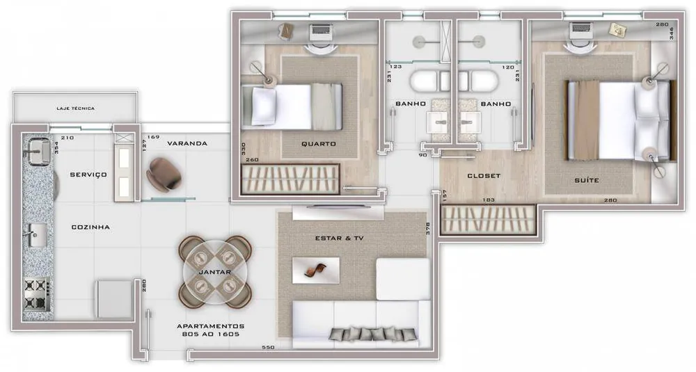 Apartamento, 3 quartos, 6 m² - Foto 5