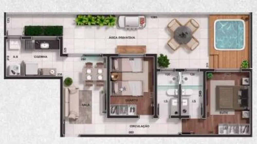 Cobertura, 2 quartos, 26 m² - Foto 3